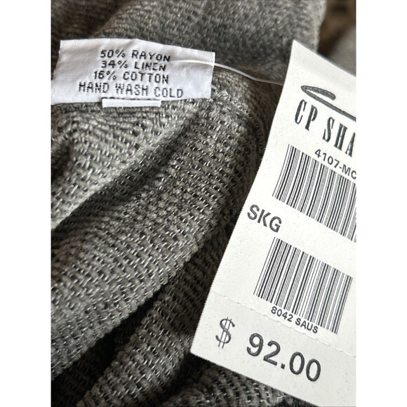 CP Shades NWT Button Down Tunic Sz M Linen Blend - Picture 6 of 6